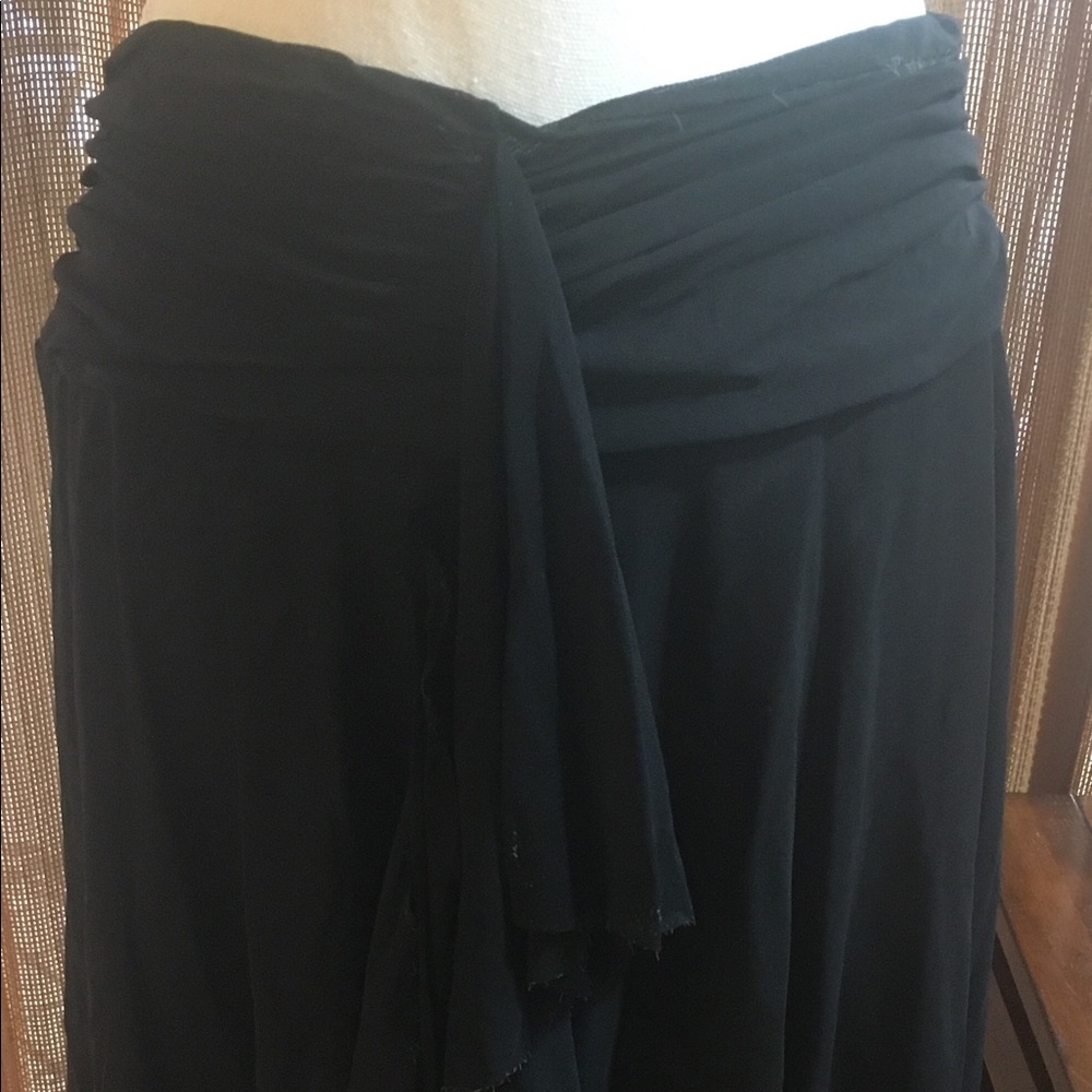 Tommy Bahama black skirt swim coverup